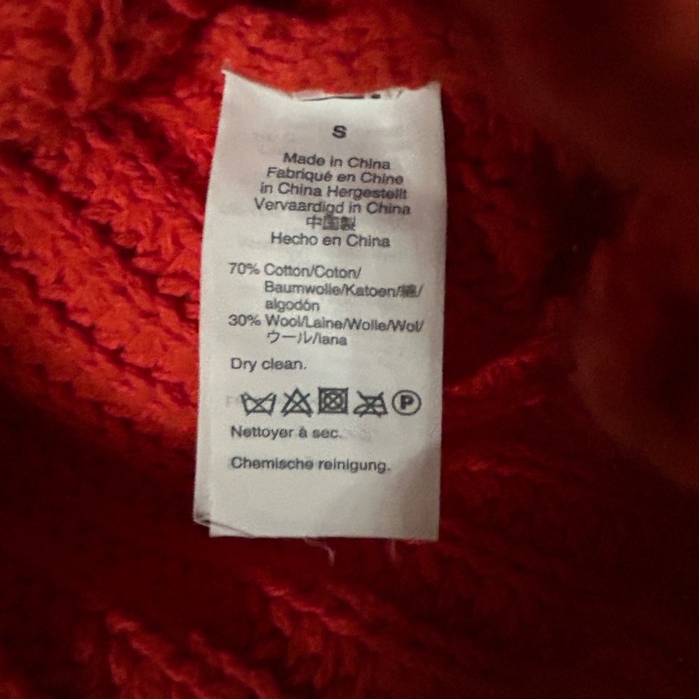 Madewell Orange Chunky Knit Sweater - Picture 5 of 6